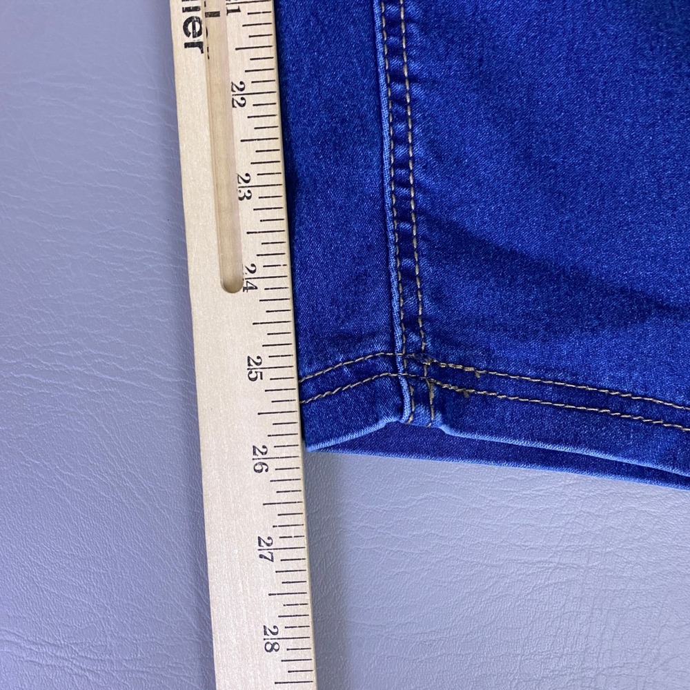 Terra & Sky Jeggings Jeans Women's Plus 5X 32W-34W Blue Medium Wash Skinny EUC - Picture 9 of 12
